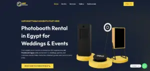 Art Photobooth website design