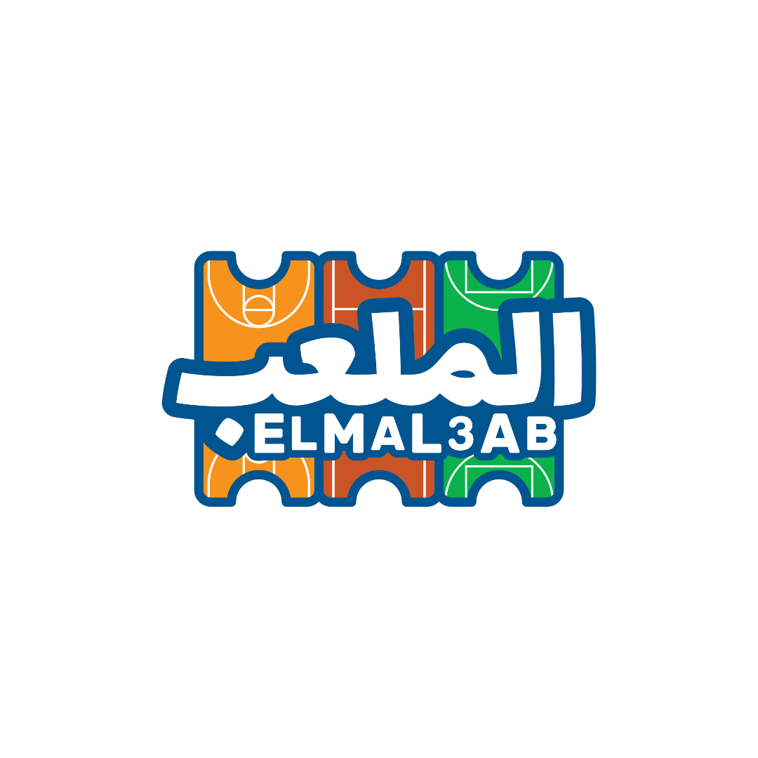 Elmal3ab logo, an app for booking sports fields