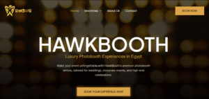 Hawkbooth a website for luxury photobooth Experiences in Egypt